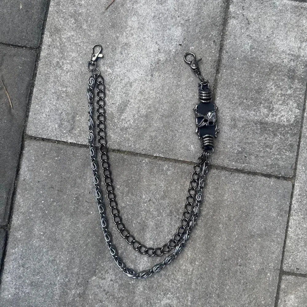 Black Skull Wallet Chain